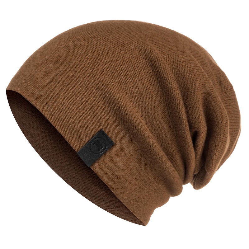 Revony Unisex-Adults Brown Slouchy Beanie Hat - Soft, Stretchy, Warm & Comfortable - Image 1